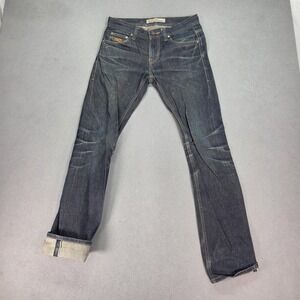 PLAC Jeans Mens Slim Straight Selvedge Raw Kuroki Denim Made Japan Fits 28x30